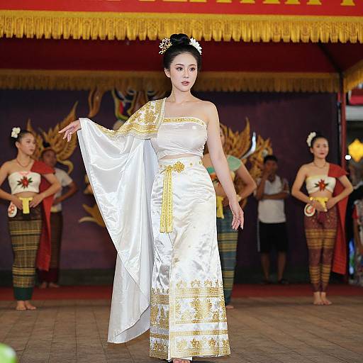 Thai Woman in Traditional Costume