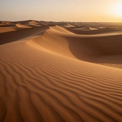 Liquid Desert Dunes at Sunset