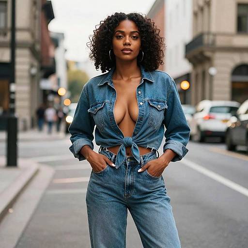 Street-Style Fashion Portrait in City