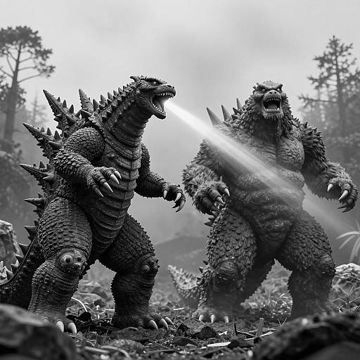 Epic Clash of Two Giant Monsters