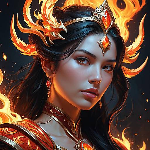 Portrait of a Flame Goddess