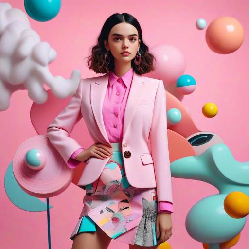 Glamorous Portrait with Surreal Elements