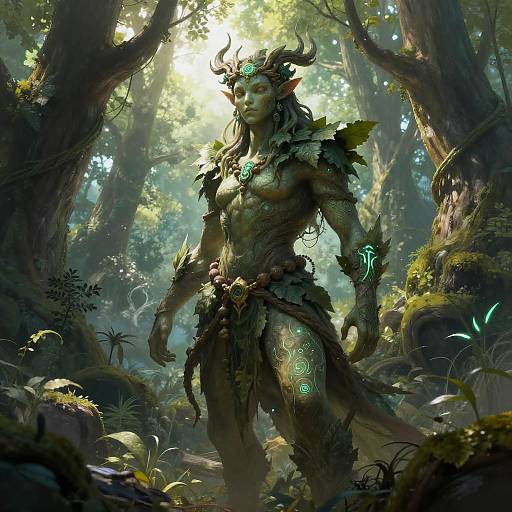 Mystical Forest Guardian Character