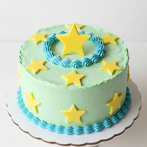 Star-Themed Baby Shower Cake Design