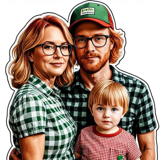 Eco-Friendly Family Portrait Sticker