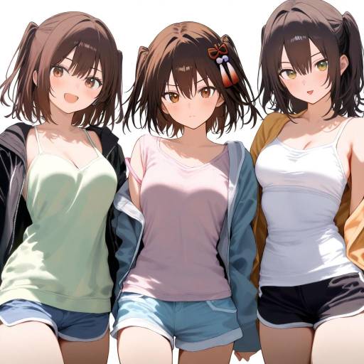 Sendai KanColle Girls With Brown Hair