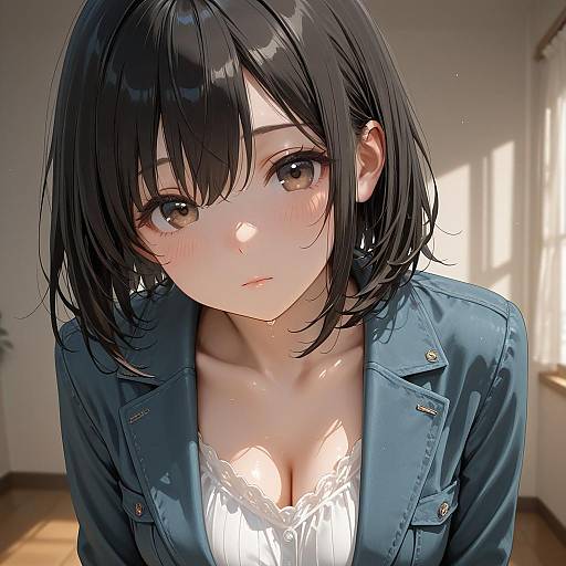 Anime Style Portrait of Girl