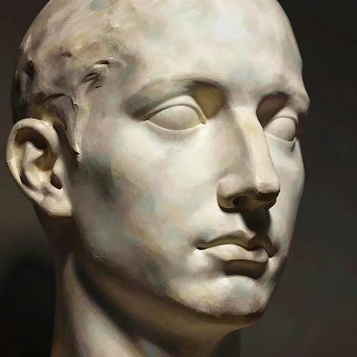 Dramatic Male Face Shading Reference