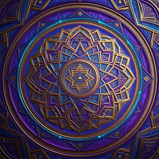 Intricate Geometric Mandala Design