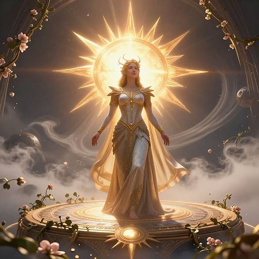 Epic Fantasy Goddess of Sun and New Beginnings