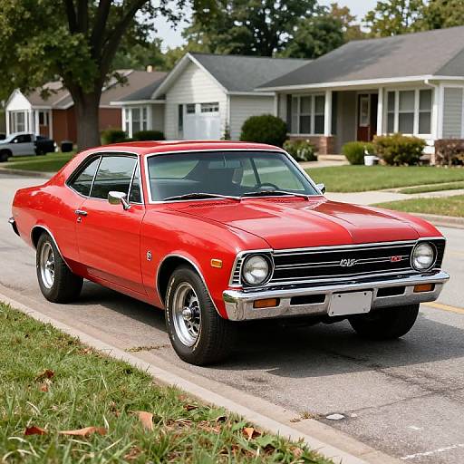 Vintage Red 1970 Chevrolet Nova