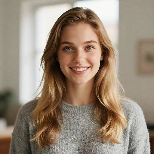 Portrait of Young Blonde Woman