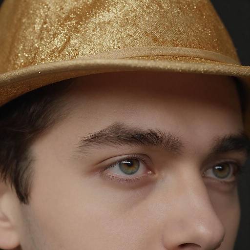 Intense Gaze: Close-Up of a Man's Eye