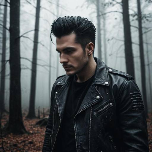 Gothic Style in a Foggy Forest Scene
