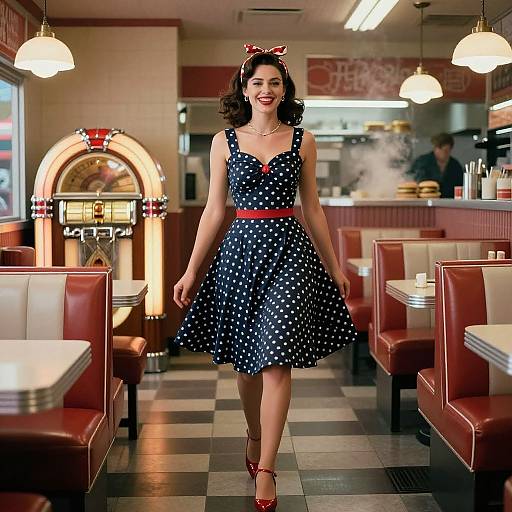 1950s Retro Diner Glamour