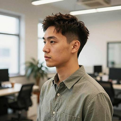 Wavy Faux Hawk Fashion Editorial