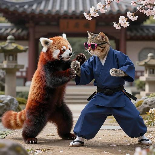 Epic Aikido Duel in a Zen Garden