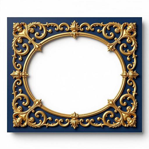 Ornate Scrollwork with Cherub Accents