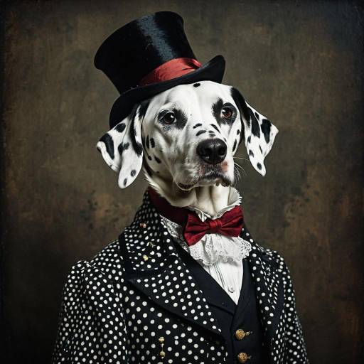 Dalmatian Dressed as Victorian Aristocrat