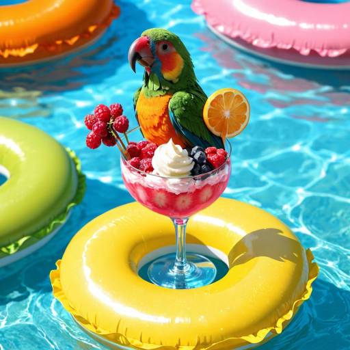 Vibrant Parrot on a Tropical Adventure Vibrant Parrot on a Tropical Adventure