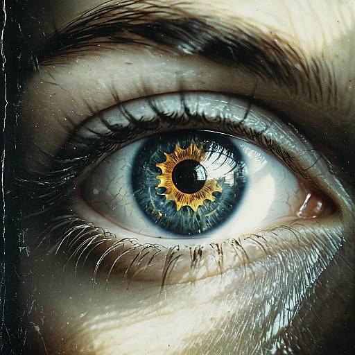 Ethereal Eye Print in Baroque Renaissance