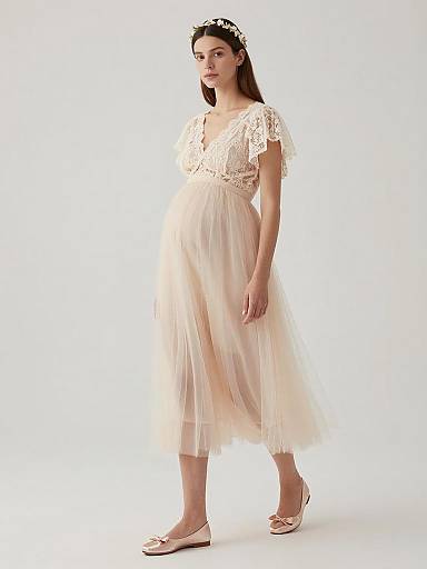 Romantic Fetish-Inspired Maternity Fairy Portrait