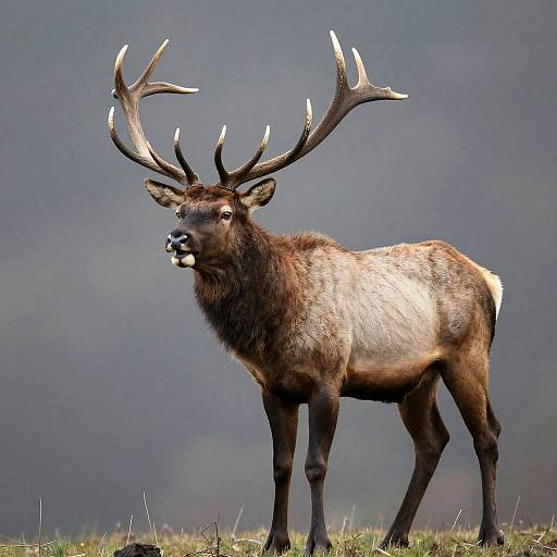 Dynamic Full-Body Elk Portrait