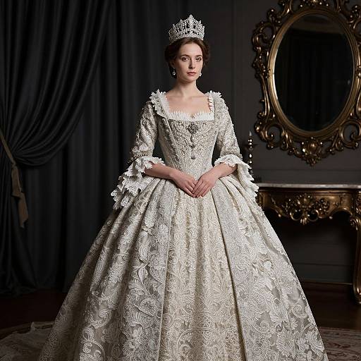 Regal 1902 Coronation Gown Portrait