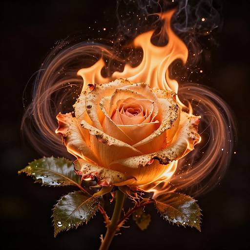 Surreal Fractal Onion Rose Explosion