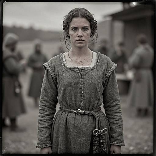 Medieval Peasant Woman Portrait