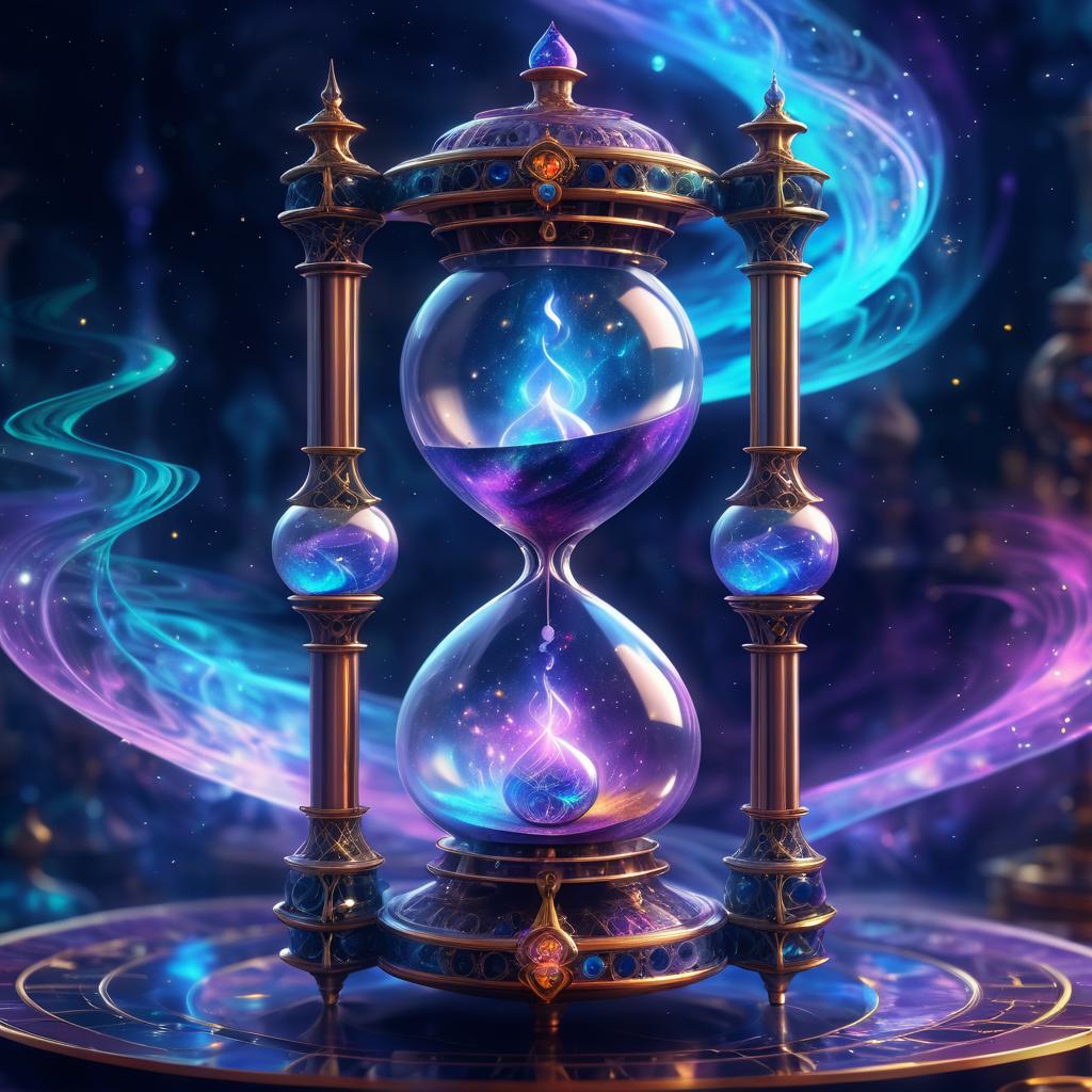 Magical Hourglass with Cosmic Energy