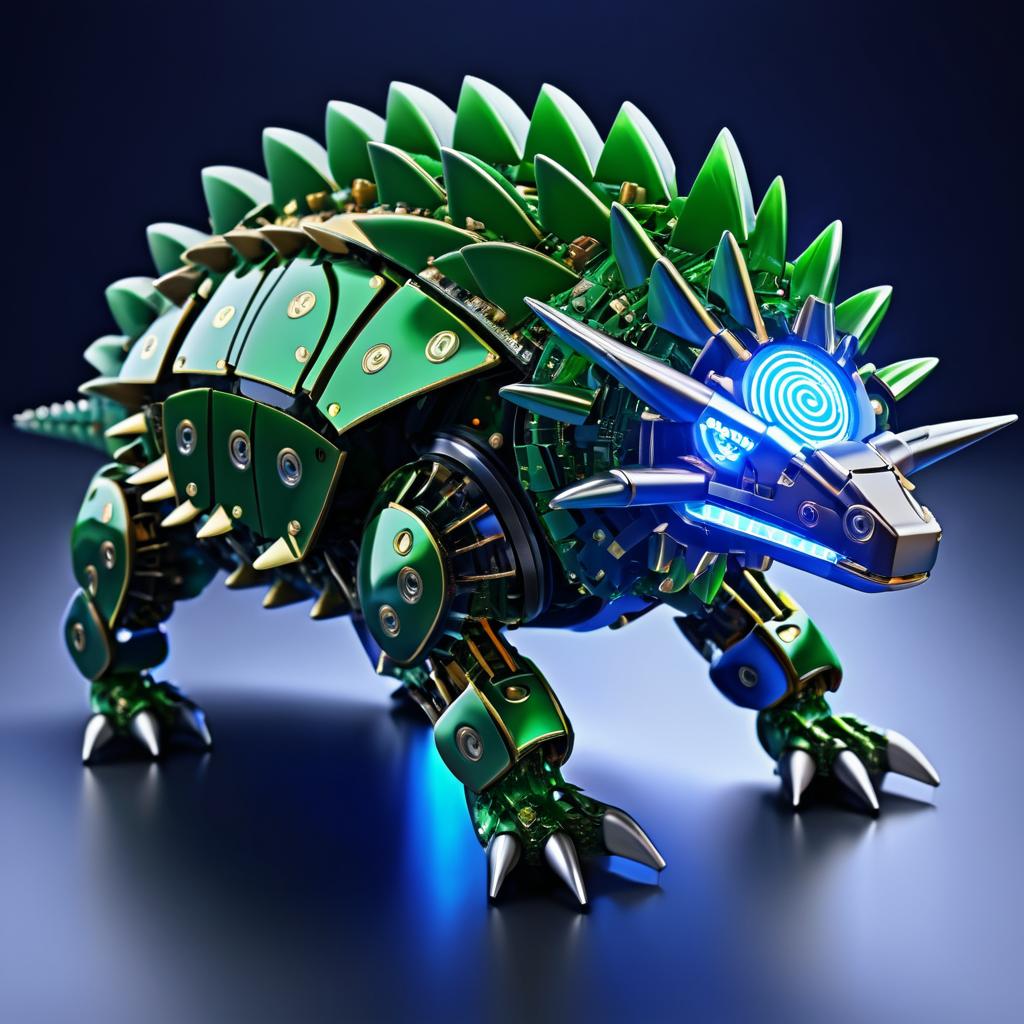 High-Tech Mechanical Ankylosaurus Design