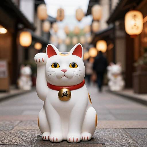 Maneki-Neko Japanese Bobtail at Lantern Festival