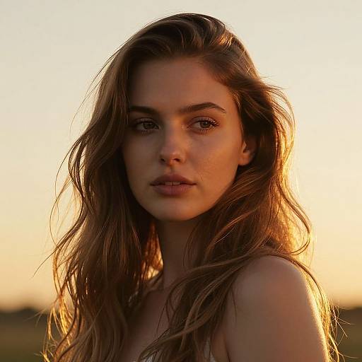 Golden Hour Portrait of Woman