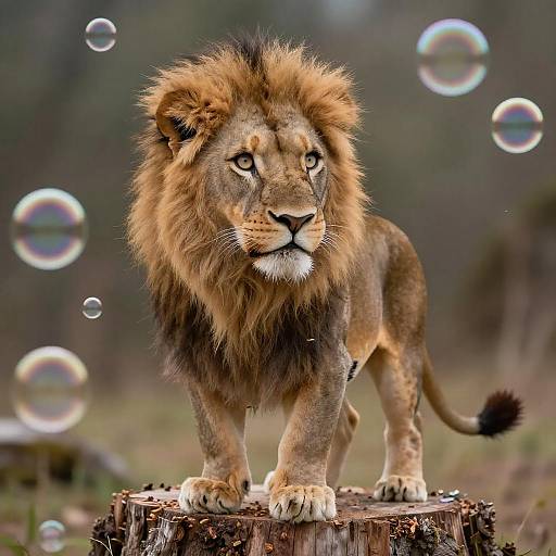 Majestic Lion-Kitten in Dreamworld Play