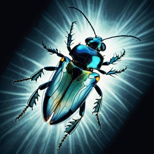 X-Ray Artwork of Transparent Beetle