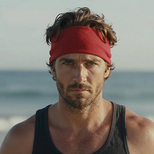 Serious Man by the Ocean