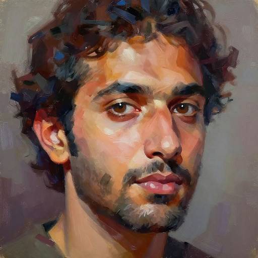 Vibrant Shawkat Digital Portrait
