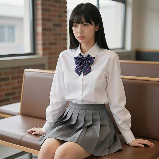 Elegant Asian Woman in Urban Setting