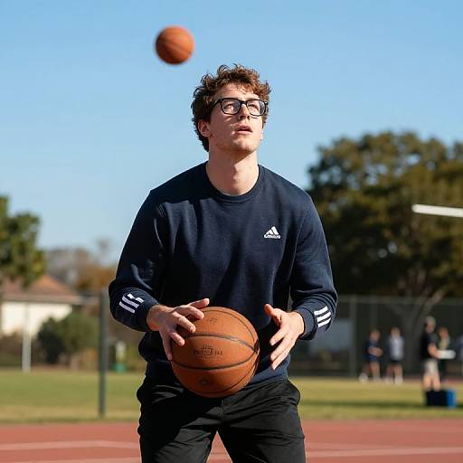 Creole Basketball Player in Adidas