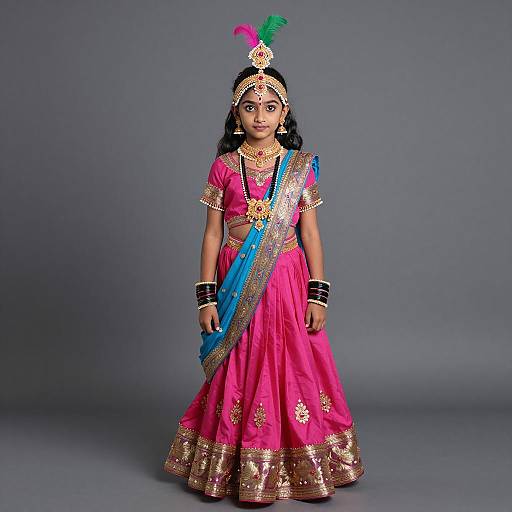 Stunning Young Girl in Traditional Attire