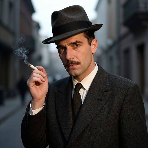 1940s Classic Pompadour Portrait