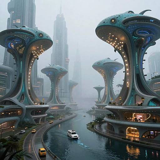 Amphibious Futuristic Cityscape
