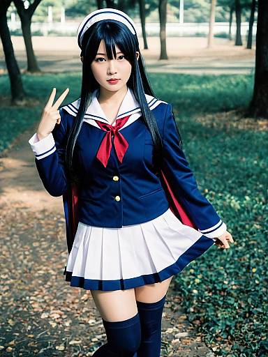 Realistic Azusa Nakano Cosplay Photo