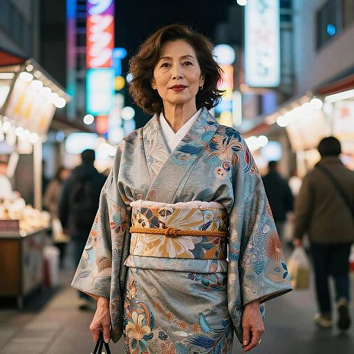 Heavy Fringe Kimono Neon Market Editorial