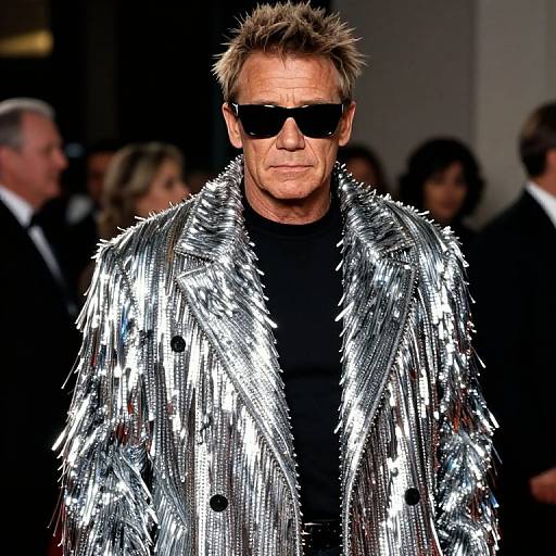 Gordon Ramsay in Metallic Balenciaga Coat