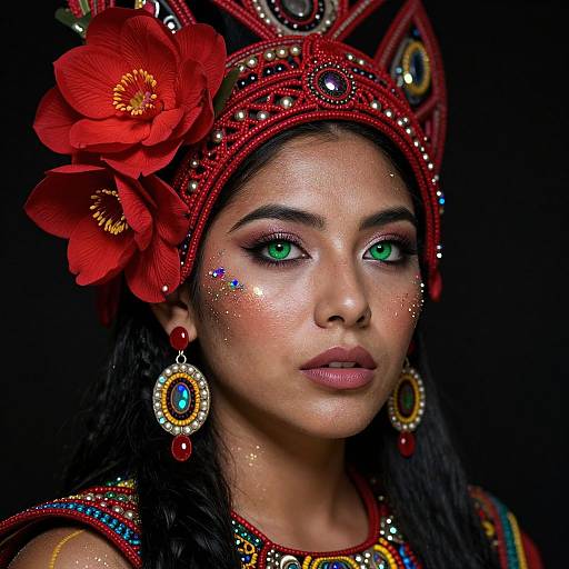 Ethereal Mexican Art Portrait