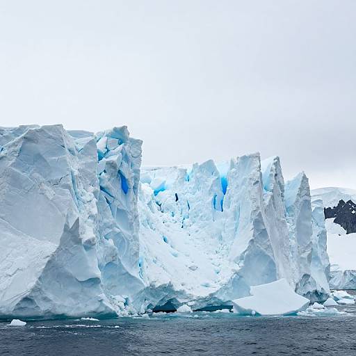 Dramatic Antarctic Glacier Calving Scene