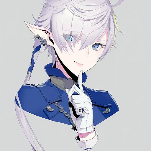 Illustration of Alphinaud leveilleur, final fantasy in the style of Fakepucco