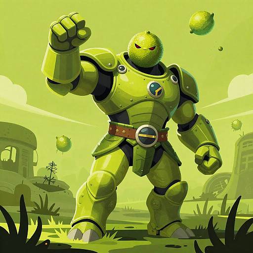 Armored Lime Behemoth in Toxic Marsh